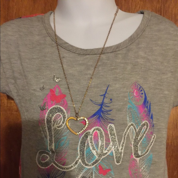 Miss majesty feather love shirt size 4-5 - Picture 1 of 4